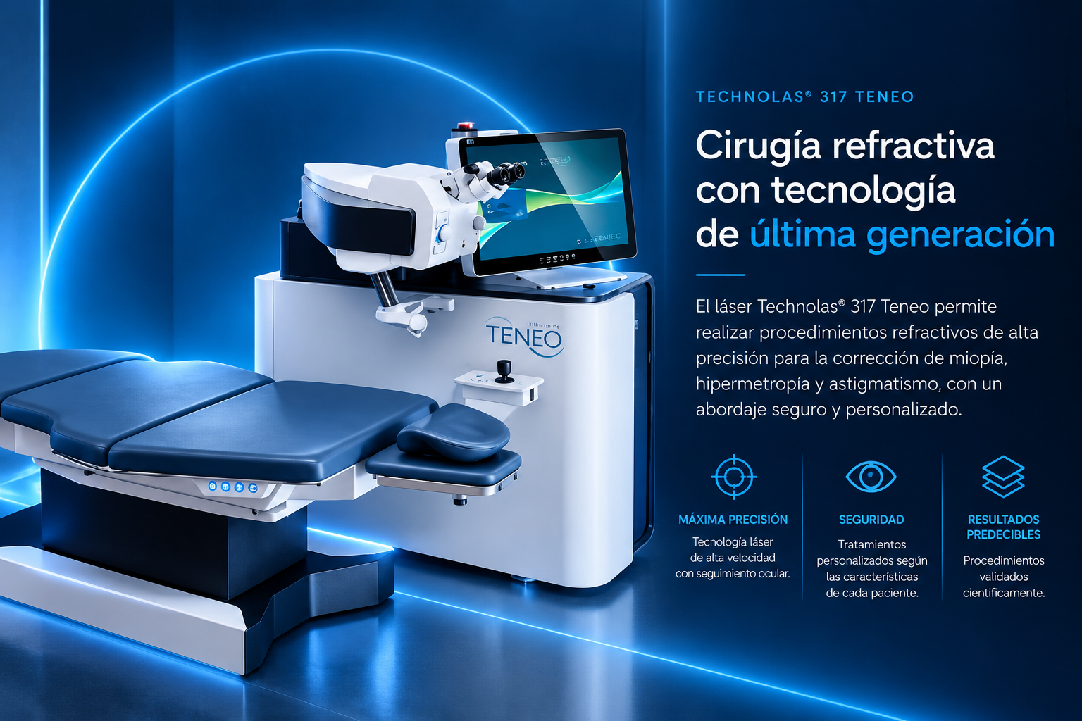 Láser Technolas 317 Teneo para cirugía refractiva