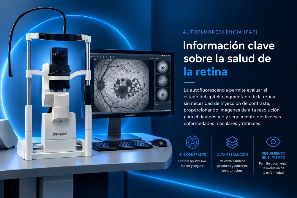 Equipo Heidelberg Engineering para autofluorescencia (FAF) de la retina