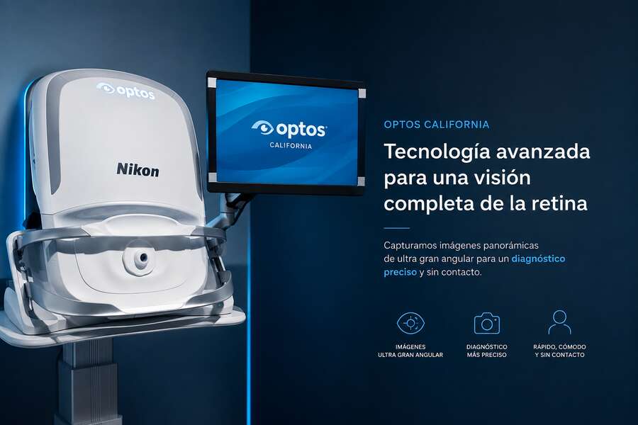 Optos California, retinografía panorámica ultra-widefield