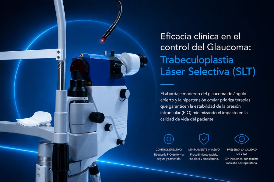 Equipo de Trabeculoplastia Láser Selectiva (SLT) para control de glaucoma